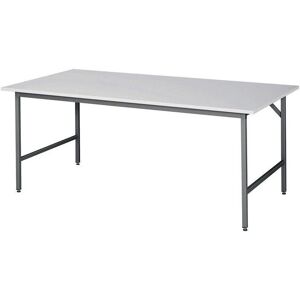 Mesa de trabajo RAU B2000xD1000xH800-850mm - Encimera melamina gris Mesa de trabajo RAU B2000xD1000xH800-850mm - Encimera melamina gris