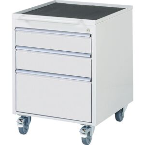 RAU Contenedor de almacenamiento - 3 Cajones, Gris Claro, 765x580x650mm RAU Contenedor de almacenamiento - 3 Cajones, Gris Claro, 765x580x650mm