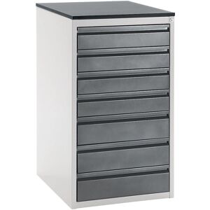 RAU Armario de Acero - 4x120, 3x150 mm, Gris Claro / Antracita - Armario de Almacenamiento RAU Armario de Acero - 4x120, 3x150 mm, Gris Claro / Antracita - Armario de Almacenamiento