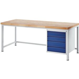 RAU Banco de trabajo - Marco modular, 4 cajones grandes, profundidad 900 mm RAU Banco de trabajo - Marco modular, 4 cajones grandes, profundidad 900 mm