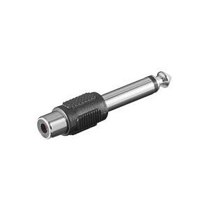 Câble adaptateur RCA mono en acier inoxydable 6,35 mm Goobay Câble adaptateur RCA mono en acier inoxydable 6,35 mm Goobay
