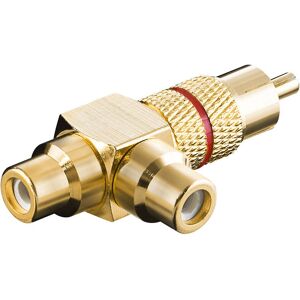 Diviseur audio RCA Goobay - Rouge/Or - Accessoire audio Diviseur audio RCA Goobay - Rouge/Or - Accessoire audio