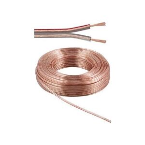 Cabo de Altofalante Estéreo Transparente de 25m - Cabo de Áudio Cabo de Altofalante Estéreo Transparente de 25m - Cabo de Áudio