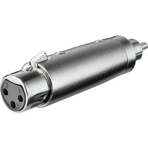 Adaptateur de câble Goobay 27455 - XLR femelle à RCA mâle Adaptateur de câble Goobay 27455 - XLR femelle à RCA mâle