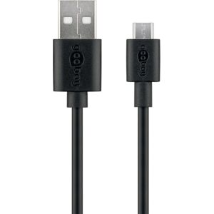 Wentronic 38659 USB Cable - Micro-USB B - 0.5m - Black - USB 2.0 Wentronic 38659 USB Cable - Micro-USB B - 0.5m - Black - USB 2.0