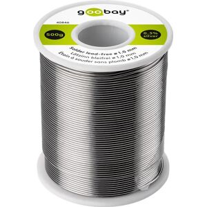 Goobay 40846 Lötzinn - Bleifrei - 1,0mm - 500g - Elektronik Goobay 40846 Lötzinn - Bleifrei - 1,0mm - 500g - Elektronik
