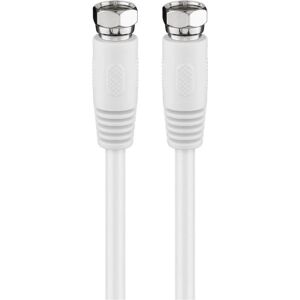 Goobay 50737 coaxial cable - F-type White Goobay 50737 coaxial cable - F-type White