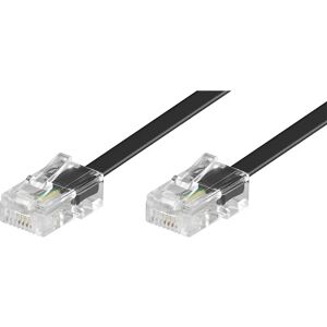Goobay 50255 Black Telephone Cable 3m - telephone cable Goobay 50255 Black Telephone Cable 3m - telephone cable