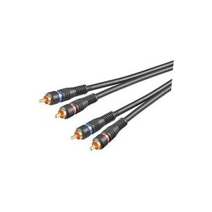 Goobay AVK 132-1000 10m Audio Cable - Stereo RCA Black Goobay AVK 132-1000 10m Audio Cable - Stereo RCA Black