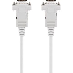 Goobay 50549 Seriële Kabel - RS-232, 2m, Grijs Goobay 50549 Seriële Kabel - RS-232, 2m, Grijs