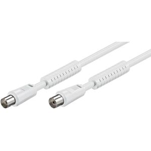 Koaxiální kabel Goobay 50725 - 5m - Bílý - Anténní kabel TV Koaxiální kabel Goobay 50725 - 5m - Bílý - Anténní kabel TV
