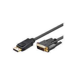 Goobay 2m DisplayPort to DVI-D Cable - Black Goobay 2m DisplayPort to DVI-D Cable - Black