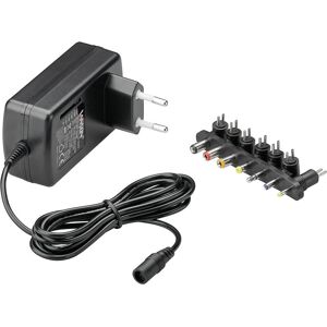 Goobay Universal Power Adapter - 9-24V - 1-1.5A - 24W - 7 plug - Black Goobay Universal Power Adapter - 9-24V - 1-1.5A - 24W - 7 plug - Black