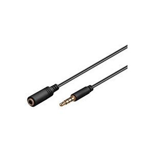 Cable de audio TRRS de 3m de Goobay - Negro Cable de audio TRRS de 3m de Goobay - Negro