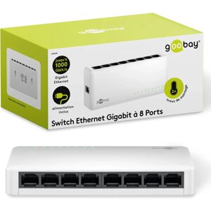 Goobay 8-Port Gigabit Ethernet Síťový Switch - Síťový Přepínač Goobay 8-Port Gigabit Ethernet Síťový Switch - Síťový Přepínač