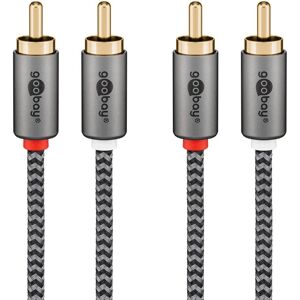 Cable de audio Goobay 65293 - 2m - Gris Cable de audio Goobay 65293 - 2m - Gris