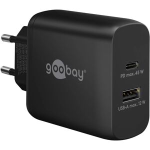 Goobay 65411 Mobiler-Ladegerät - Dual USB-C & USB-A, 45W Schnellladung Goobay 65411 Mobiler-Ladegerät - Dual USB-C & USB-A, 45W Schnellladung