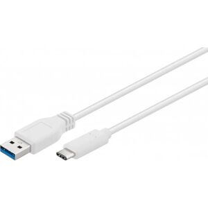 Goobay USB-C to USB-A Cable 0.2m - White - USB 3.2 Gen 1 Goobay USB-C to USB-A Cable 0.2m - White - USB 3.2 Gen 1