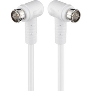 Goobay 67342 coaxial cable - 2.5m White Goobay 67342 coaxial cable - 2.5m White