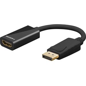 Cavo Adattatore DisplayPort a HDMI Goobay - 0,1m - Nero Cavo Adattatore DisplayPort a HDMI Goobay - 0,1m - Nero