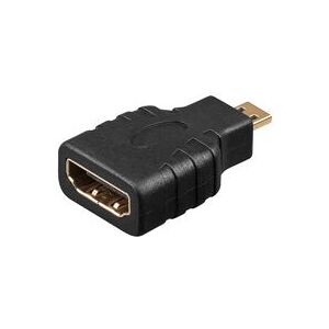 Wentronic Micro HDMI-Adapteri - HDMI 1.4 (4K 30Hz) - Musta Wentronic Micro HDMI-Adapteri - HDMI 1.4 (4K 30Hz) - Musta