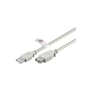 Goobay USB Verl AA 300 HiSpeedCert 2.0 3m USB-kabel - USB Type A Grijs Goobay USB Verl AA 300 HiSpeedCert 2.0 3m USB-kabel - USB Type A Grijs