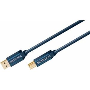 Clicktronic USB Cable - Blue - 0.5m - USB 3.2 Gen 1 Clicktronic USB Cable - Blue - 0.5m - USB 3.2 Gen 1