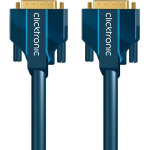 Câble DVI-D 7,5m Bleu - Connexion pour moniteur - Publicité Câble DVI-D 7,5m Bleu - Connexion pour moniteur - Publicité
