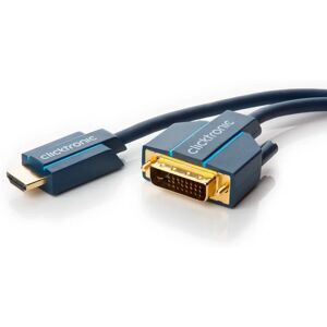 ClickTronic DVI-D to HDMI Kaapeli 3m - Tukee 1080p & WQXGA - 10 Vår Garantie ClickTronic DVI-D to HDMI Kaapeli 3m - Tukee 1080p & WQXGA - 10 Vår Garantie