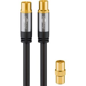 Câble coaxial Wentronic 70346 - 1m Noir Câble coaxial Wentronic 70346 - 1m Noir