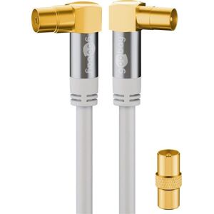 Wentronic 70417 coaxial cable - 2m - White - HD Signal Shielding Wentronic 70417 coaxial cable - 2m - White - HD Signal Shielding