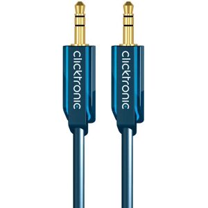Câble audio ClickTronic 10m Bleu - Jack 3,5mm Stéréo - Publicité Câble audio ClickTronic 10m Bleu - Jack 3,5mm Stéréo - Publicité