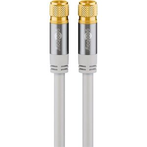 Wentronic 70644 Koaxialkabel - 5m Weiß - Hochabschirmung für HDTV Wentronic 70644 Koaxialkabel - 5m Weiß - Hochabschirmung für HDTV