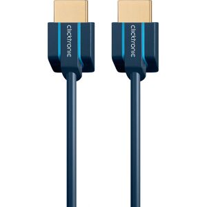ClickTronic HDMI Cable 1 m Blue - HDMI Type A High Speed 4K 3D ClickTronic HDMI Cable 1 m Blue - HDMI Type A High Speed 4K 3D
