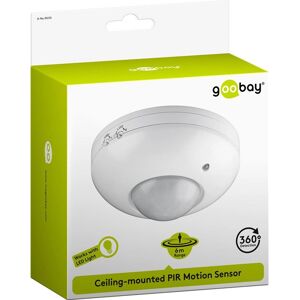 Detector de Movimento PIR Goobay - 360° Interior Branco - Alcance 8 m Detector de Movimento PIR Goobay - 360° Interior Branco - Alcance 8 m