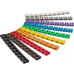 Goobay 72514 Kabelmarkers - Multi-kleur, 100 stuks Goobay 72514 Kabelmarkers - Multi-kleur, 100 stuks