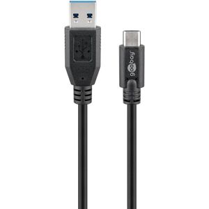 Goobay USB C 3m Kabel - USB 3.2 Gen 1 - Schwarz Goobay USB C 3m Kabel - USB 3.2 Gen 1 - Schwarz
