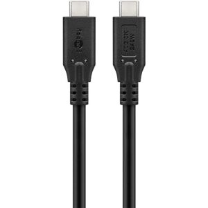 Câble USB-C Goobay USB4, 0,5 m, Noir - Publicité Câble USB-C Goobay USB4, 0,5 m, Noir - Publicité