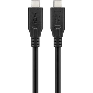 Câble USB-C Goobay 2m - 60W, USB 3.2, Noir - Publicité Câble USB-C Goobay 2m - 60W, USB 3.2, Noir - Publicité