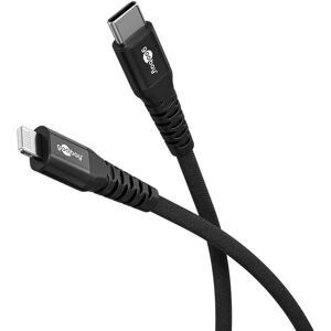 Goobay 74516 Lightning Kabel - 2m Schwarz Goobay 74516 Lightning Kabel - 2m Schwarz