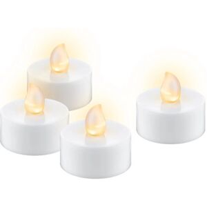Goobay LED-Teelichter Set aus 4 - Warme Weiße mit Timer Goobay LED-Teelichter Set aus 4 - Warme Weiße mit Timer