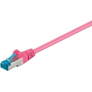 Cable de red Magenta 2m Cat6a S/FTP Goobay Cable de red Magenta 2m Cat6a S/FTP Goobay
