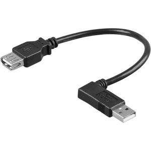 Goobay 95705 USB Kabel - USB 2.0, Zwart, 0,3 m Goobay 95705 USB Kabel - USB 2.0, Zwart, 0,3 m