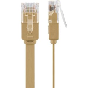 Goobay 95879 Networking Cable - Light Brown - 0.5m - Cat6 U/UTP Goobay 95879 Networking Cable - Light Brown - 0.5m - Cat6 U/UTP