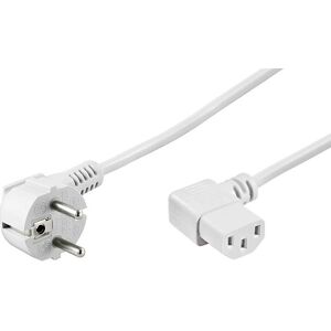 Câble d'alimentation Goobay 96043 - 1,5m, Blanc, Connecteur C13 - Publicité Câble d'alimentation Goobay 96043 - 1,5m, Blanc, Connecteur C13 - Publicité