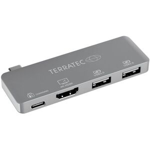 Station d'accueil USB-C Terratec Connect C4 - Argent - Publicité Station d'accueil USB-C Terratec Connect C4 - Argent - Publicité