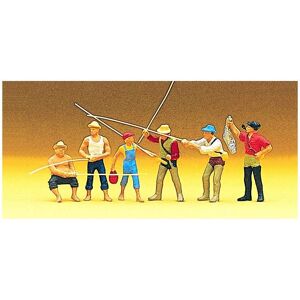 Figurines Ligne des pécheurs H0 - Preiser PR10077 - Publicité Figurines Ligne des pécheurs H0 - Preiser PR10077 - Publicité