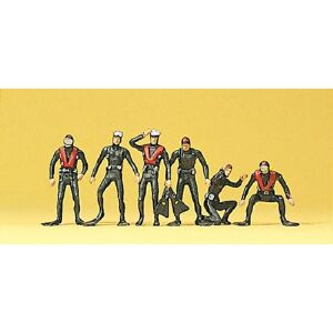 Preiser PR10249 Plongeurs - Figurines Modèle HO 1:87 lot de 6 - Publicité Preiser PR10249 Plongeurs - Figurines Modèle HO 1:87 lot de 6 - Publicité