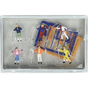 Figurines Skieurs - Trains Miniatures - PR10312 - Publicité Figurines Skieurs - Trains Miniatures - PR10312 - Publicité