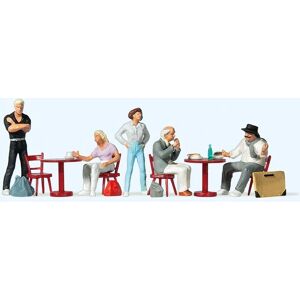 Figurines Étudiants et Artistes au Café - H0 - PR10349 - Publicité Figurines Étudiants et Artistes au Café - H0 - PR10349 - Publicité